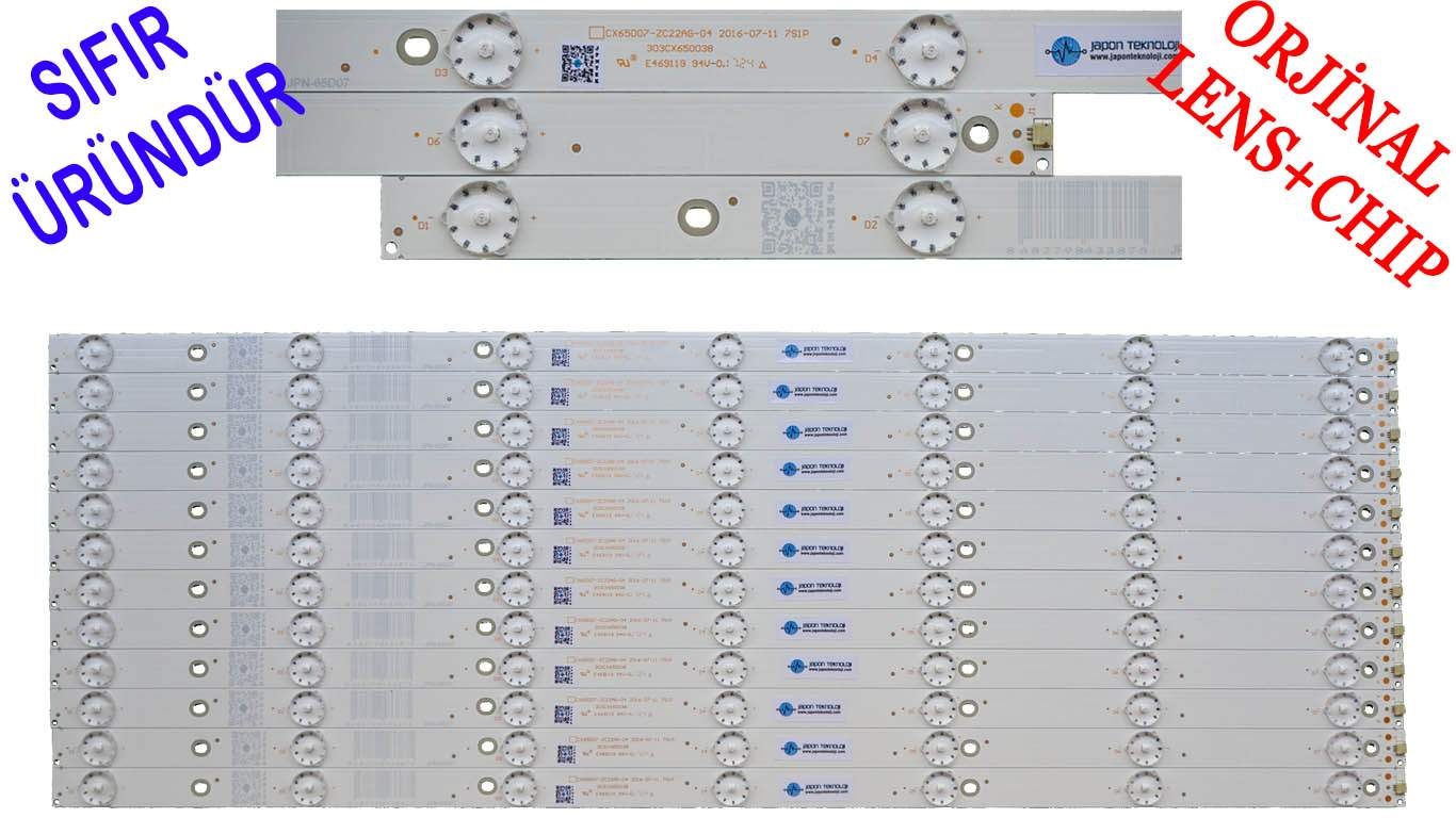 Axen AX65LEDA71-TNR, Sunny SN65LEDA71-TNR, Woon WN65LEDA71/0216 LED BAR BACKLIGHT , PANEL LEDLERİ